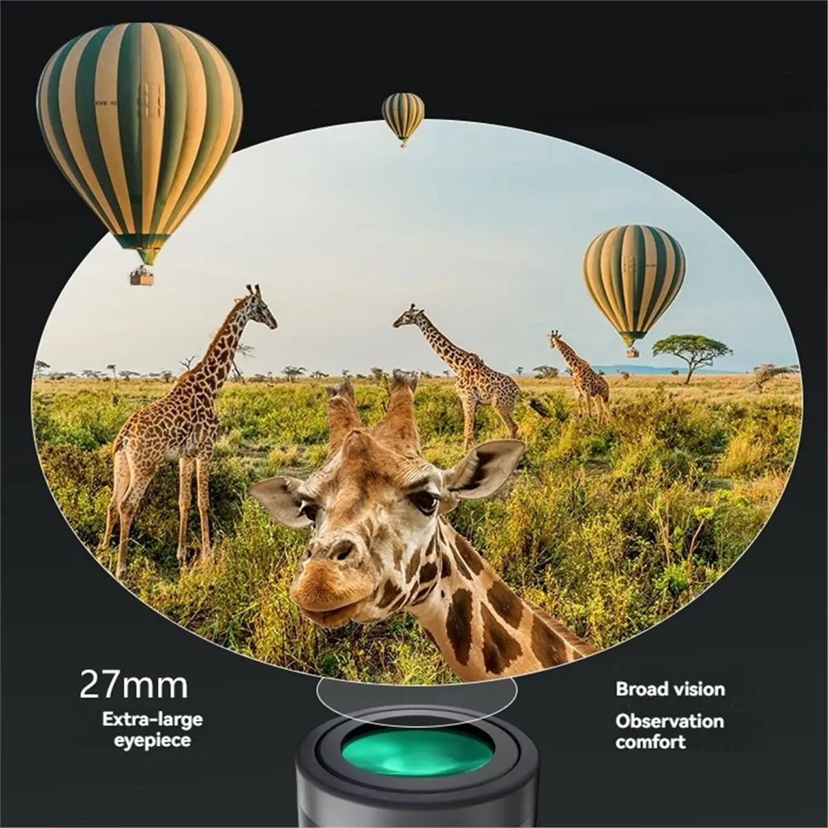 Y2443A~!#7x32 Monocular Telescope 27mmLarge Eyepiece Waterproof HD Spyglass Low Light Night Vision for Outdoor Adventures Campin