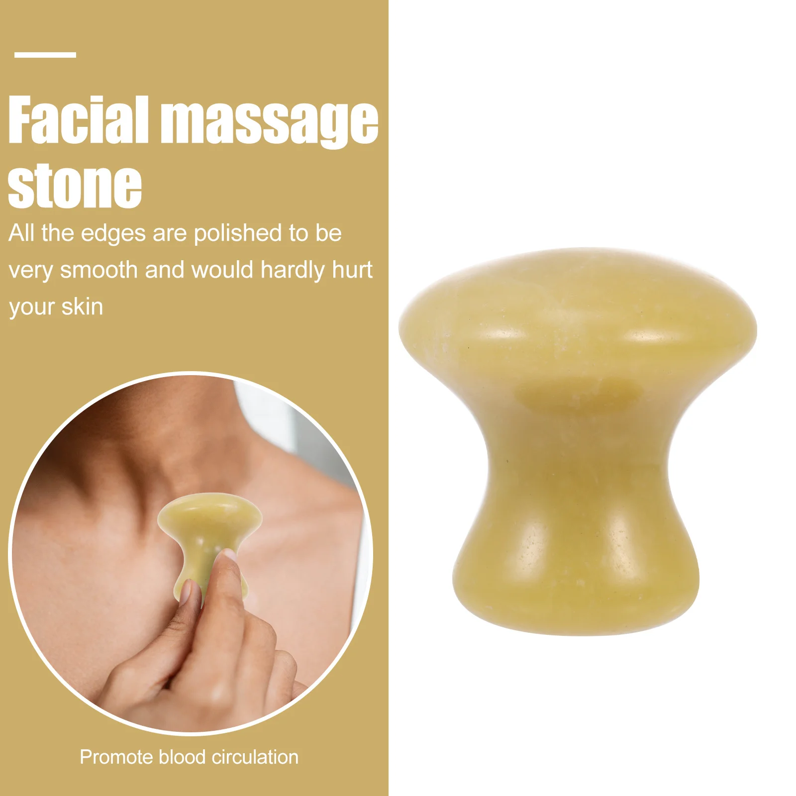 تدليك الفطر الحجر قسط مدلك الوجه حواف ناعمة الاسترخاء التوتر تعزيز أداة تدليك الدم الجسم