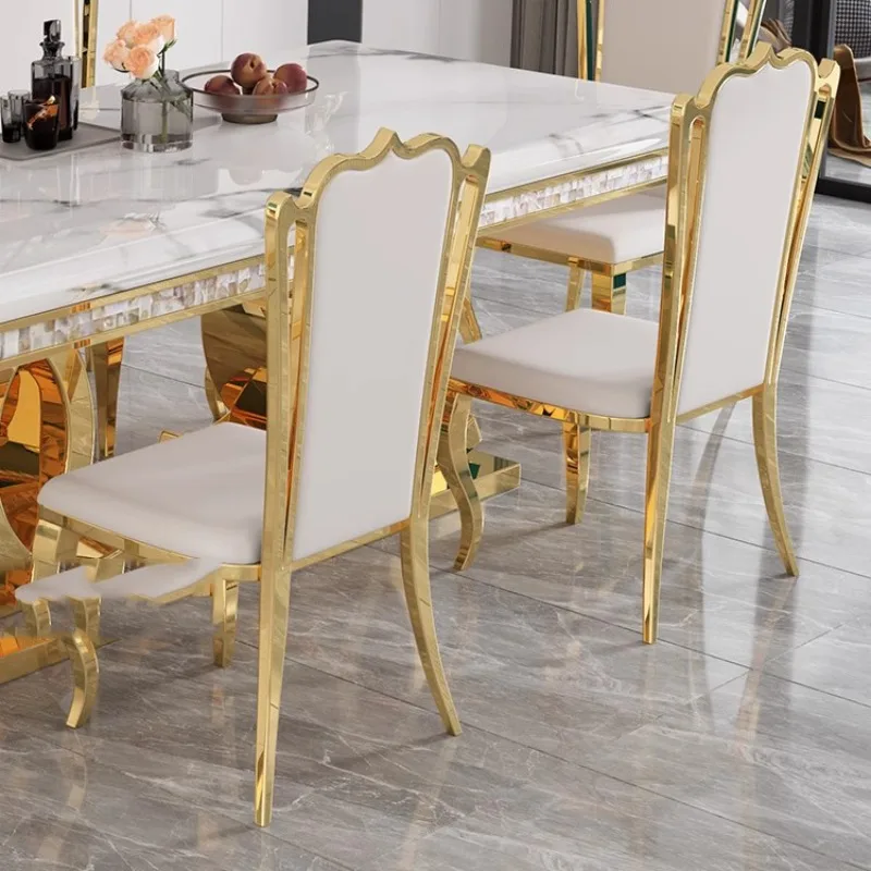 Kitchen Marble Dining Table Restaurant Side Chairs Living Room Study Dining Table Writing Office Muebles Commercial Furniture view 5