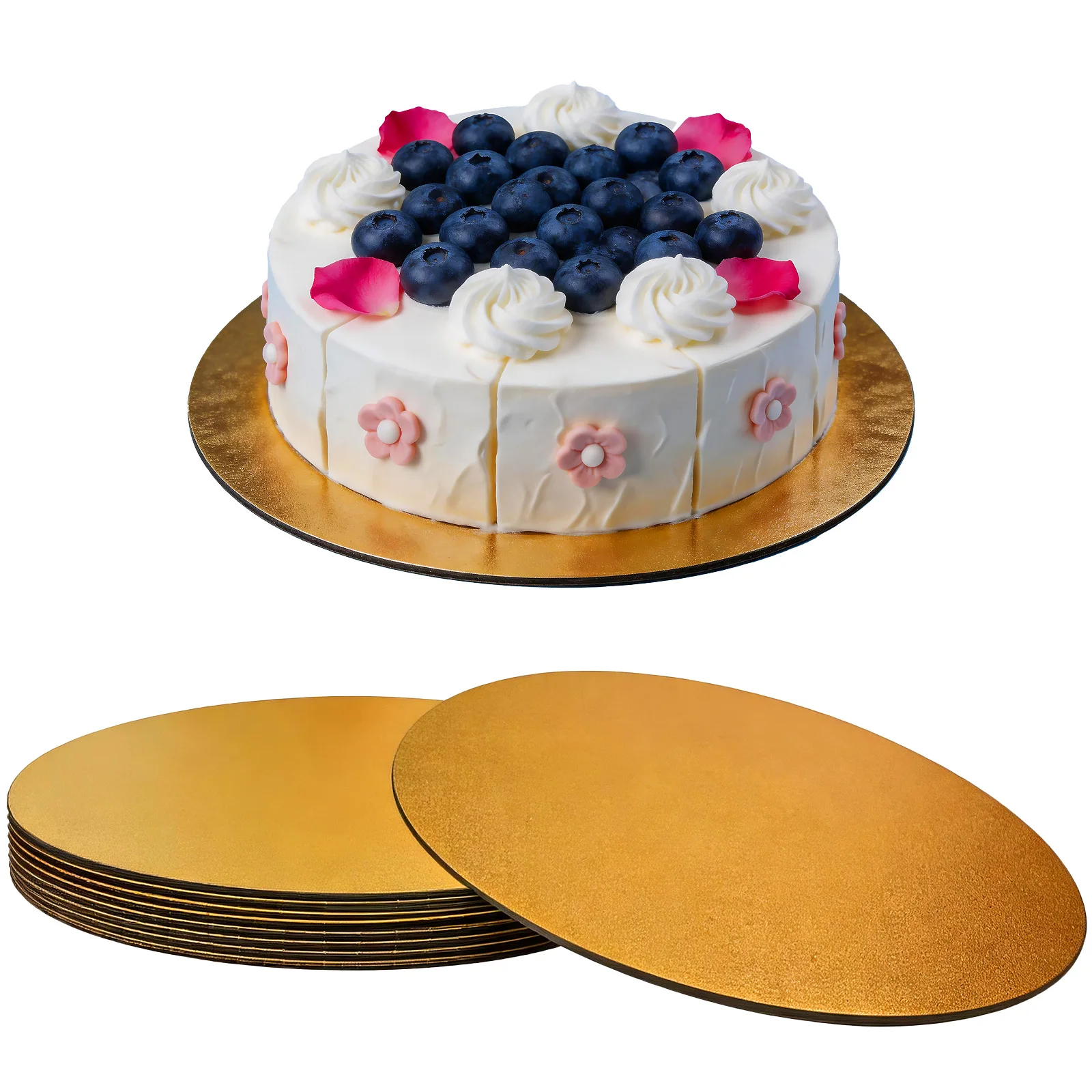 5 Pack Golden Round Cake Boards, 10 Inch Cake Base Cardboard Circles for Baking Cake, Gold — купить у AliExpress WW