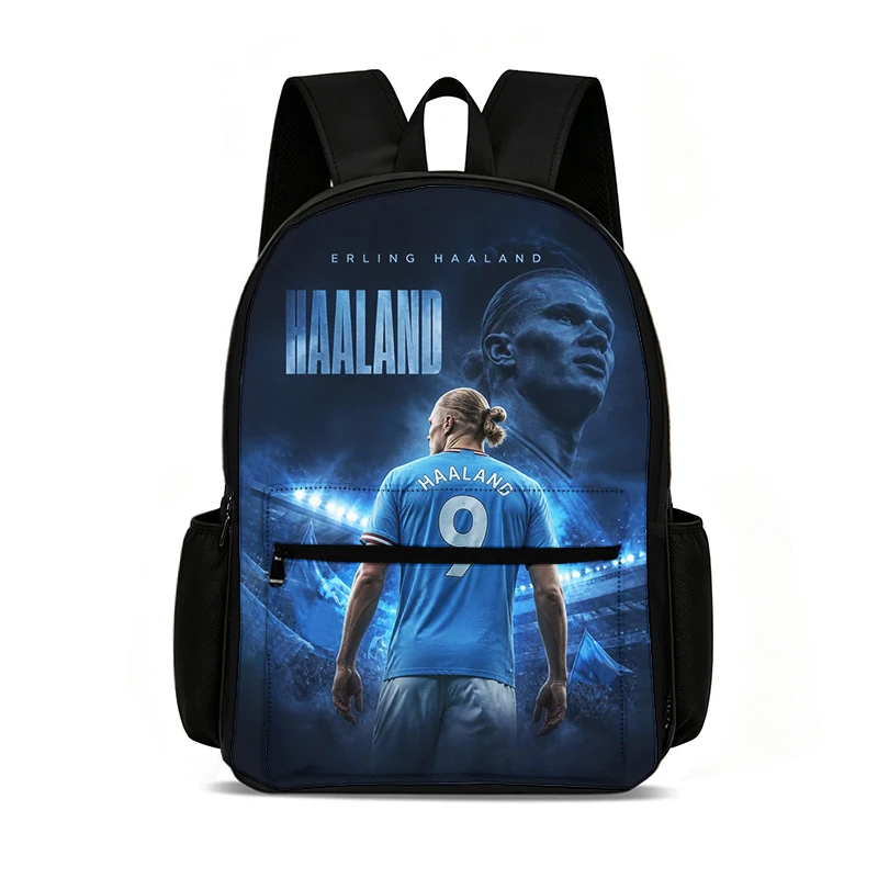 Football Star Knapsack Haaland Backpack Learn, Travel School Bags Large Capacity Bags Football Sport Student Rucksack