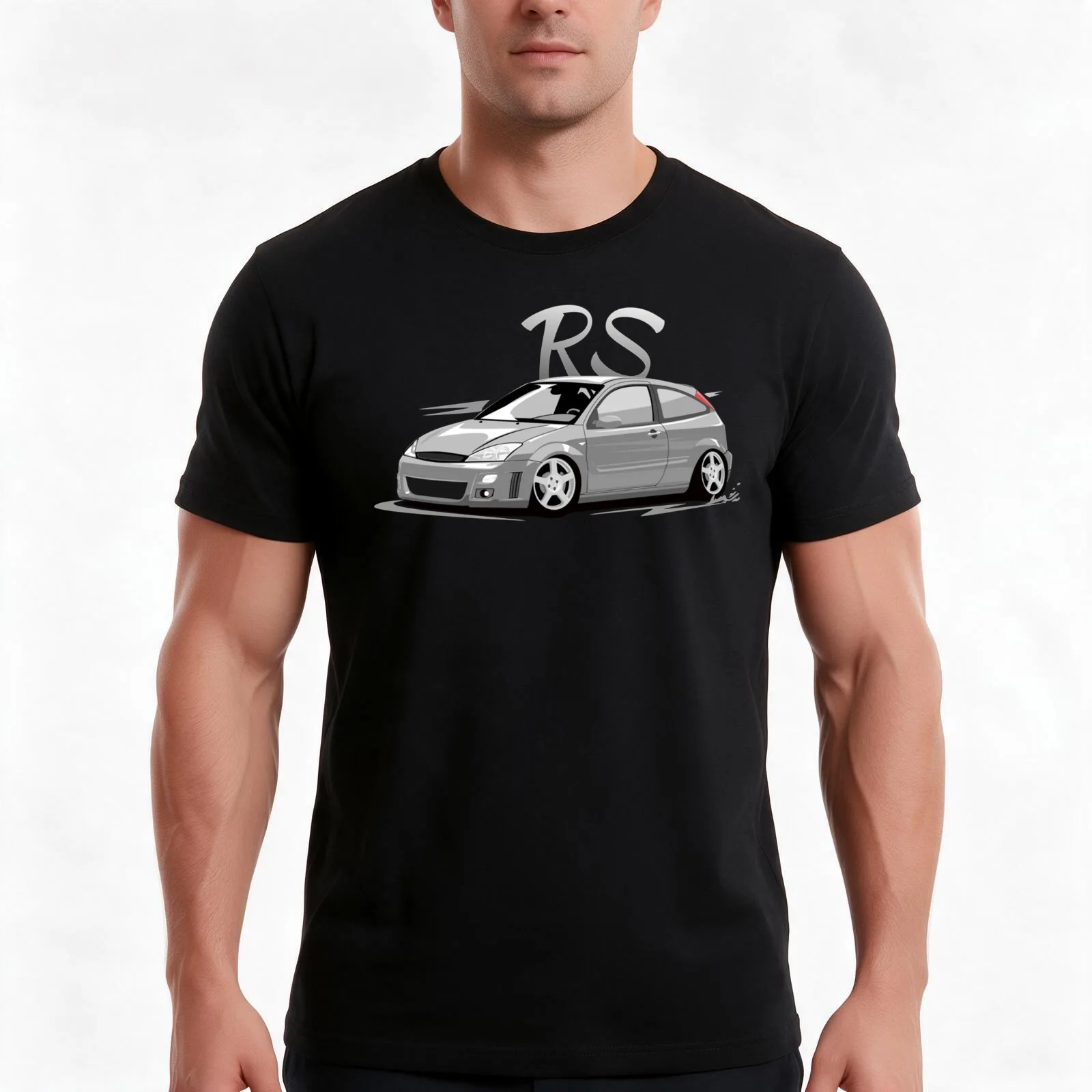 Focus 1 RS _amp_ quot_ Low Style _amp_ quot_ T-Shirt, Summer Casual Cotton Tee, Oversized Streetwear Tops, Vintage Graphic Print