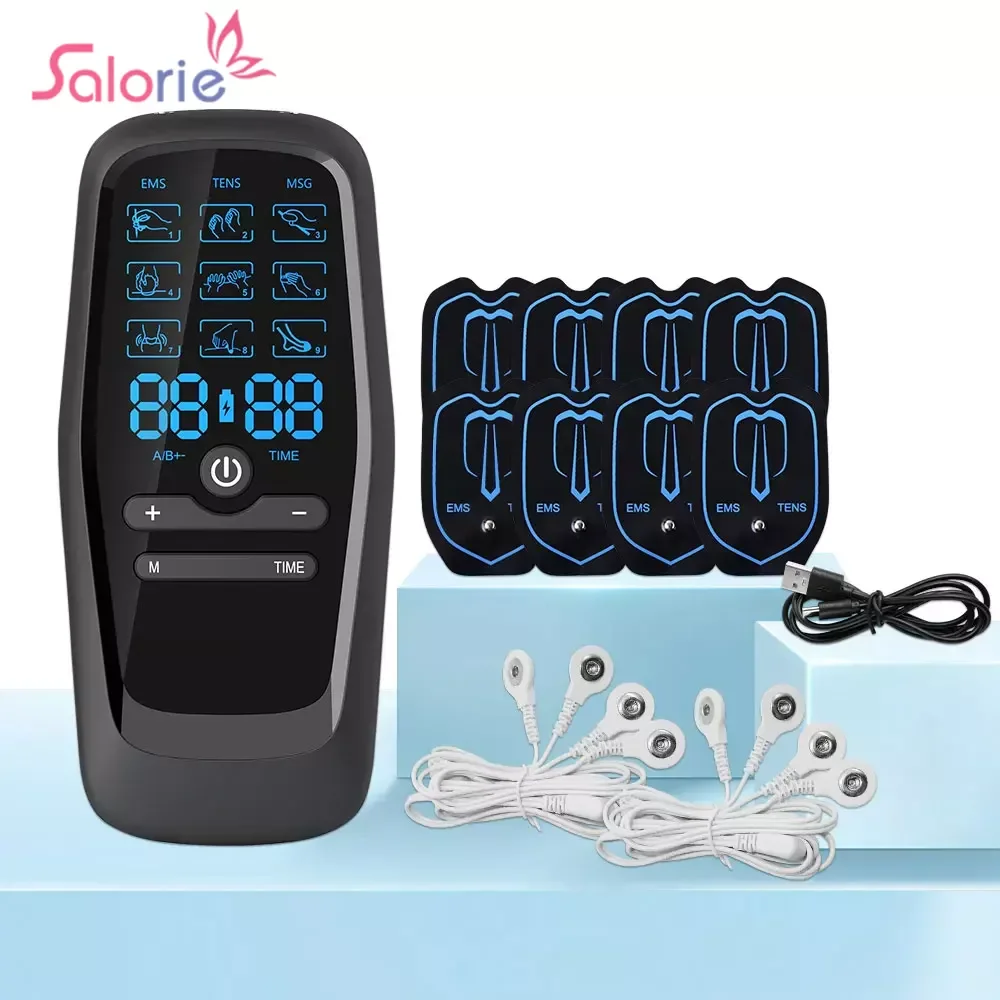 

Tens Unit EMS Muscle Electrostimulator Low Frequency Pulse Body Relaxing Massage Meridian Physiotherapy Pain Relief Massager