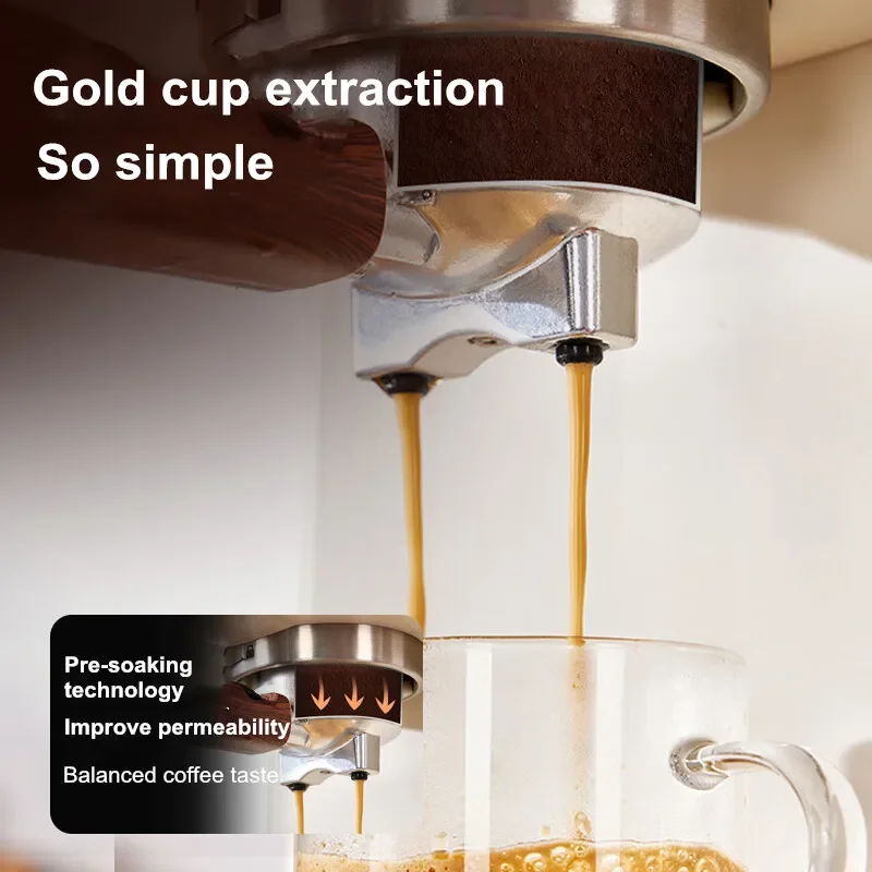 FirmHome StoreEspresso Coffee Machine Semi-Automatic Home & Office Coffee Maker 20Bar Pump Pressure With Milk Frother Perfect Gi