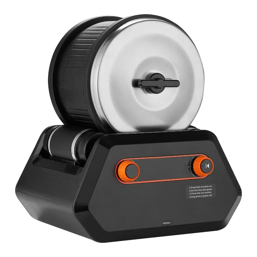 

Rock Tumbler Kit, 3 lbs Rock Polishing Kit, 4 Speed Settings 9-Day Polishing Timer Stone Polishing Kit, Rock Polisher with