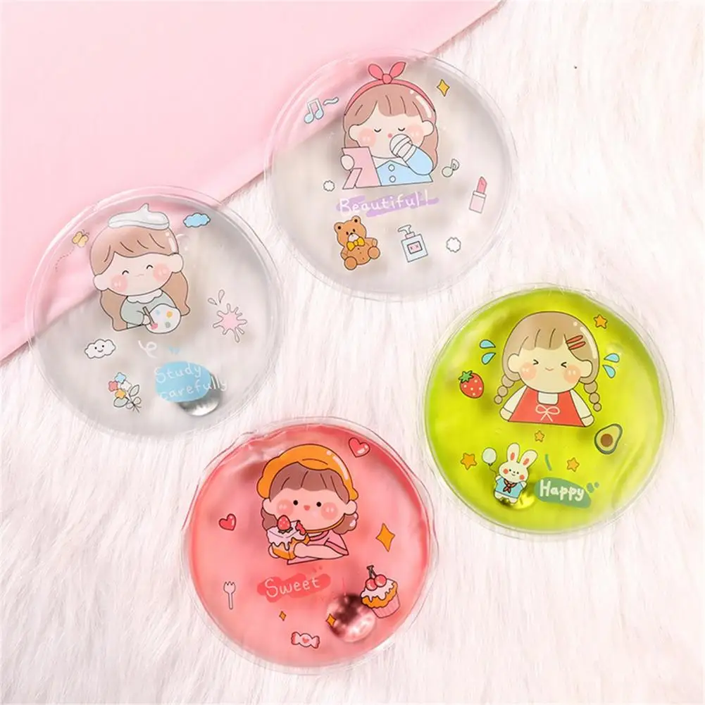 Cute portable use Self-Heating pack Winter Cartoon Gel Liquid compress child Adult Warmer travel reusable Mini for Cold Days