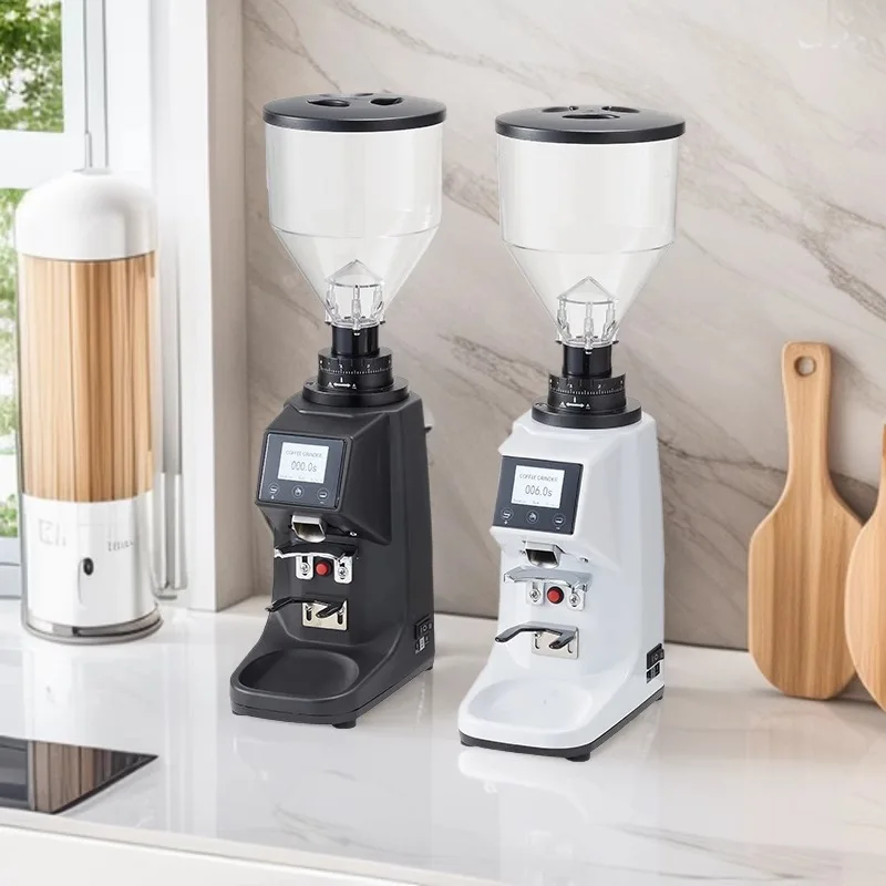 Quantitative automatic coffee grinder, adjustable gear commercial coffee bean grinder