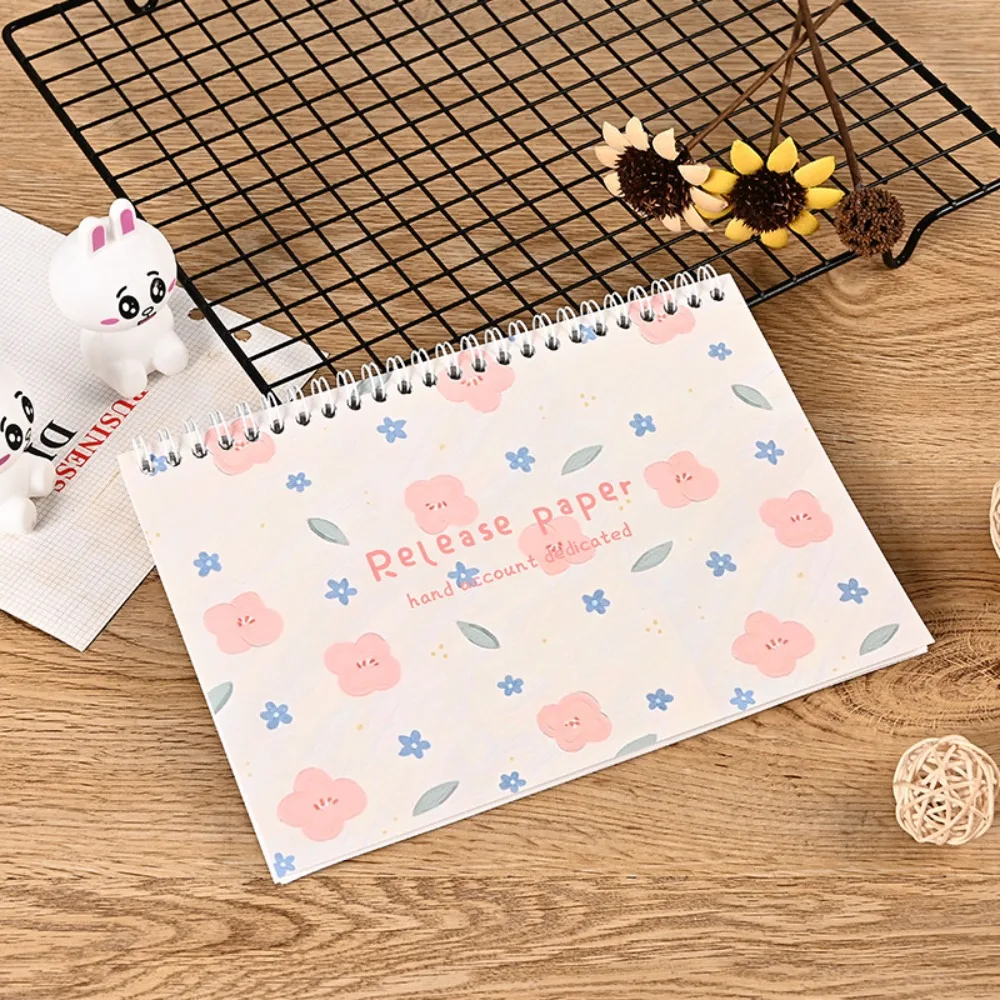 

32Sheets Release Paper Book A5 Size Reusable Sticker Storage Book Cartoon Kawaii Sticker Collecting Albums Scrapbooking