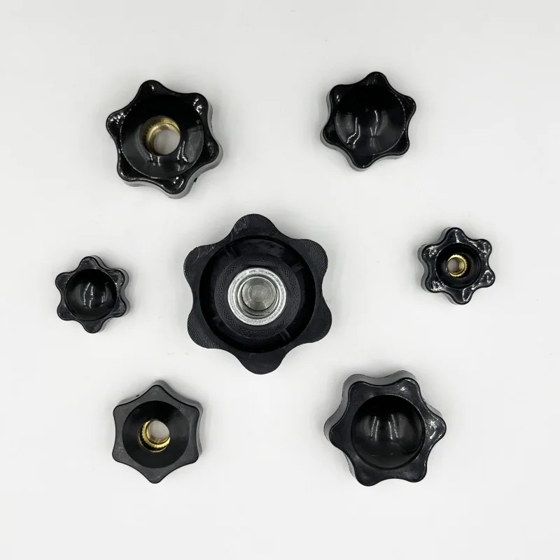 Festziehen Sie Mutter, Pflaume, handfest, Muttern, Griffgewinde, Stern, mechanisch, schwarz, Rändelmuttern, Klemmknopf, manuelle Muttern, M4, M5, M6, M8, M10, M12 – Detail 4