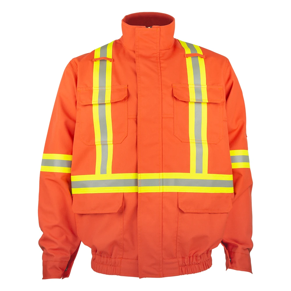 Factory Protective IFR Inherent FRC Flame Retardant Clothing Fire Resistant Work Garment Welding FR Jacket Flame Resistant