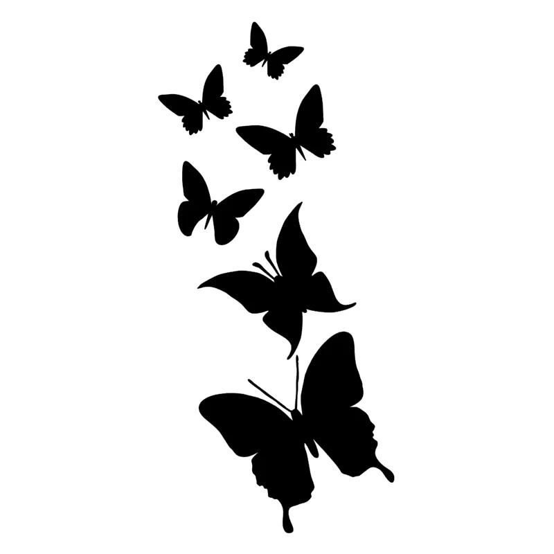 

K538# Flyying Butterfly Butterflies Vinyl Decal Car Sticker Waterproof Auto Decors on Bumper Rear Window Laptop