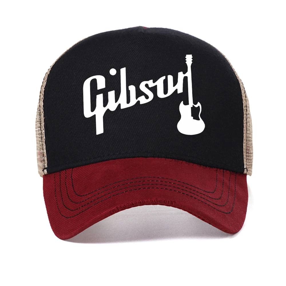 

Summer New Slash Collection Gibson cap Casual Graphic Printed baseball cap Fashion cool snapback hat adjustable mesh trucker hat