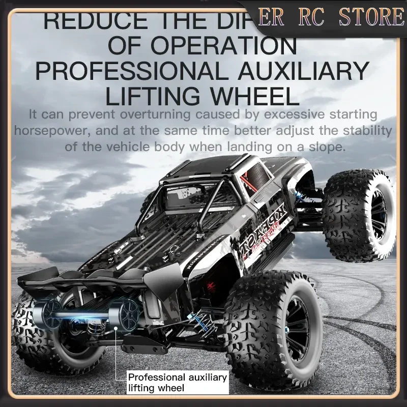 KFPLAN RC Off-Road Vehicle 1/12 Scale Electric Remote Control Car with High-Speed Brushless Motor Model Toy for Gifting
