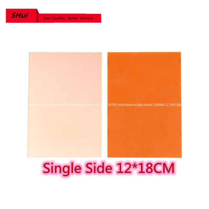 

5pcs 12*18cm Single Side Plate CCL 12x18cm PCB Copper Clad Laminate Bakelite Material Universal Board Practice DIY Kit