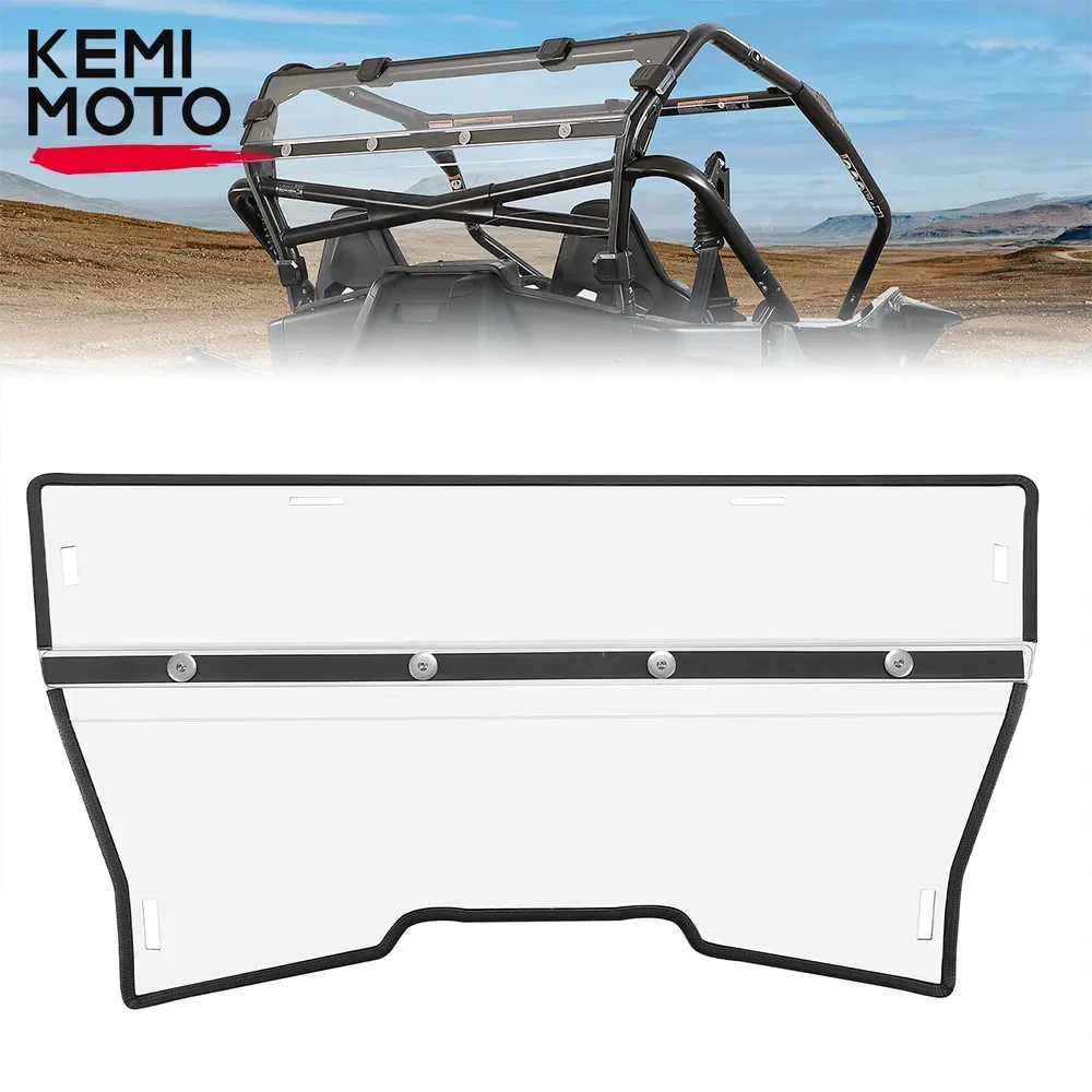 

KEMIMOTO UTV Clear Hard-coated PC Rear Full Windshield Compatible with CF-MOTO ZFORCE 950 H.O. SPORT EX #5BYV-805300-1000