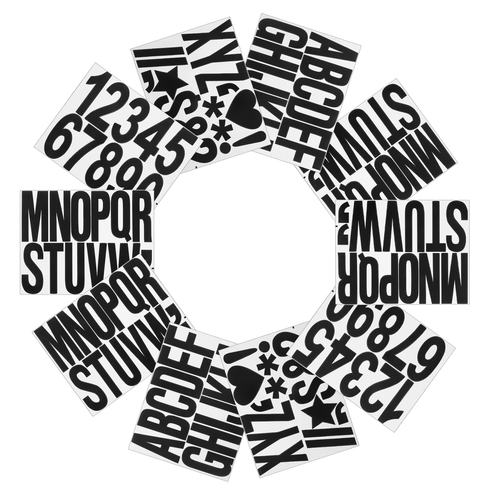 

Weatherproof Self Adhesive Decorative Numbers Letters Stickers For Mailbox Car Truck Window Door Business Address Signs