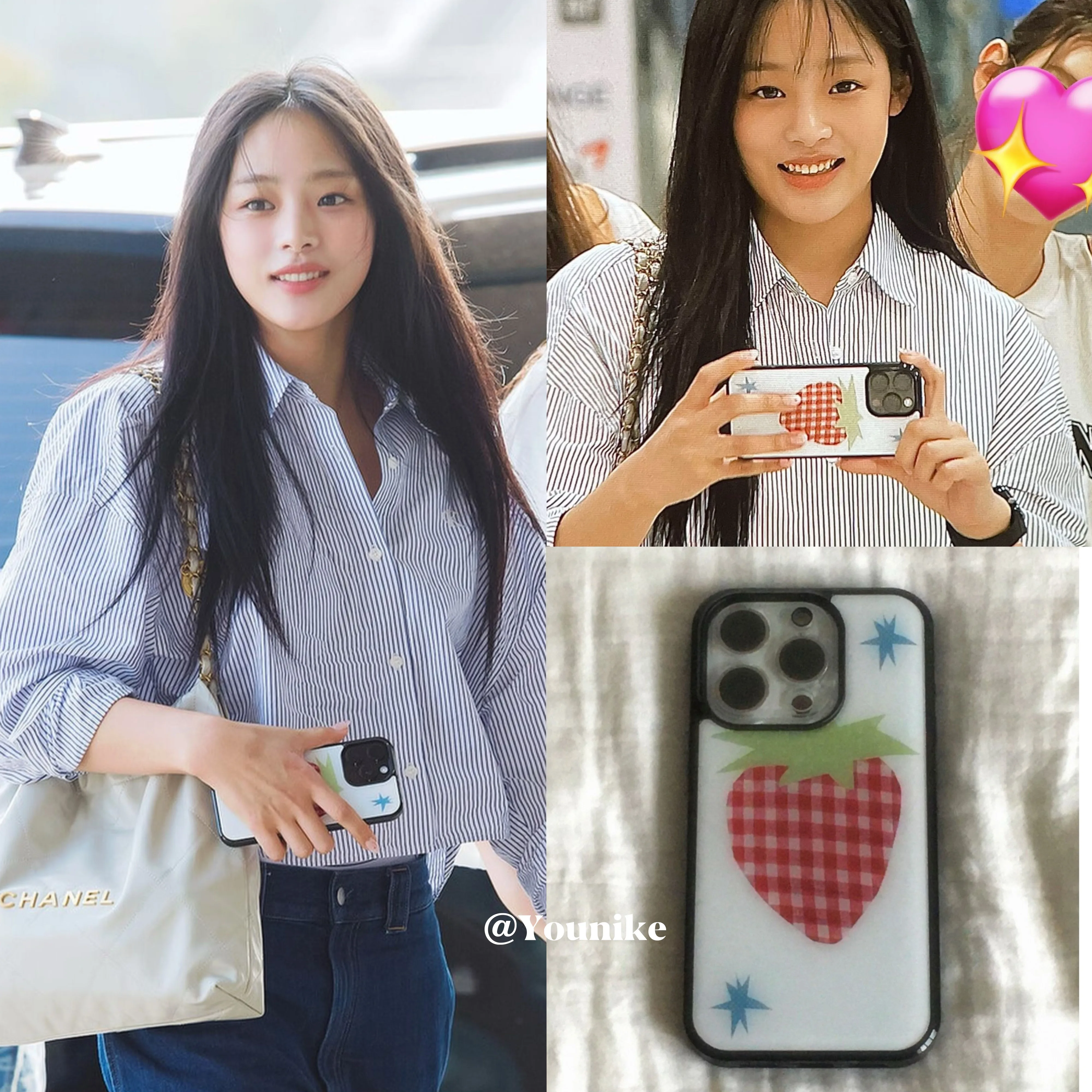 Doce bonito dos desenhos animados morango coreano ins criativo kawaii caso de telefone para iphone 16 15 14 13 12 11 pro max xr x 7 8 plus y2k capa