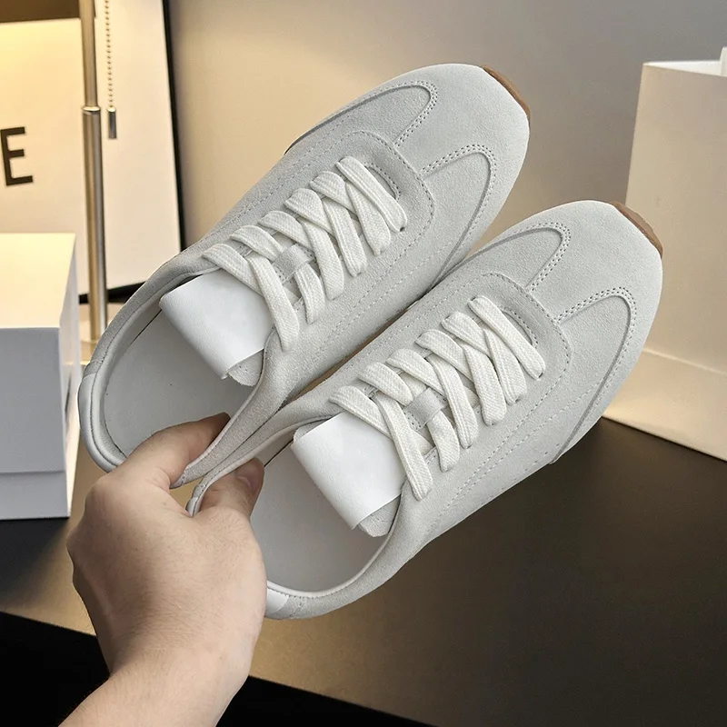 Suede Casual Loafers, Walking Shoes, Women's Training Shoes, Fashionable And Versatile_vogvips.com