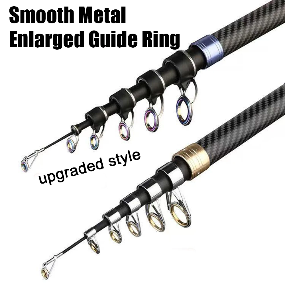 Caña telescópica surfcasting fibra de carbono para agua salada y dulce - imagen 5