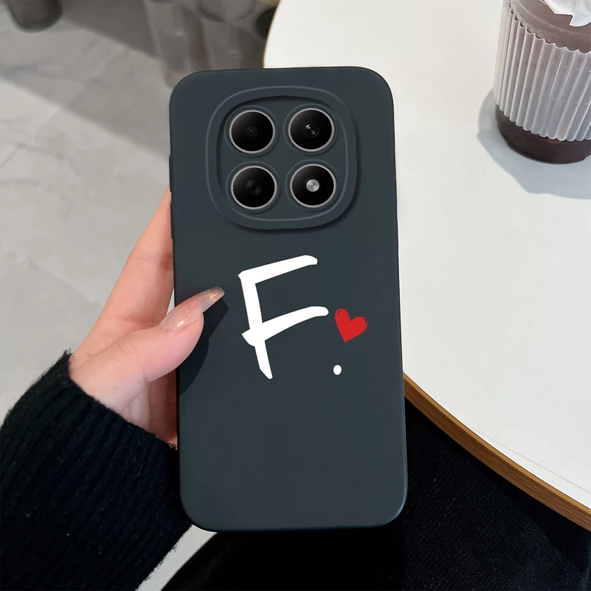 Niedliche Buchstaben Handyhülle für Redmi Note 15 15Pro 4G Gehäuse Weiche Matte Silikon Linsenschutz Hülle für Redmi Note15 15 Pro Schale – Detail 6
