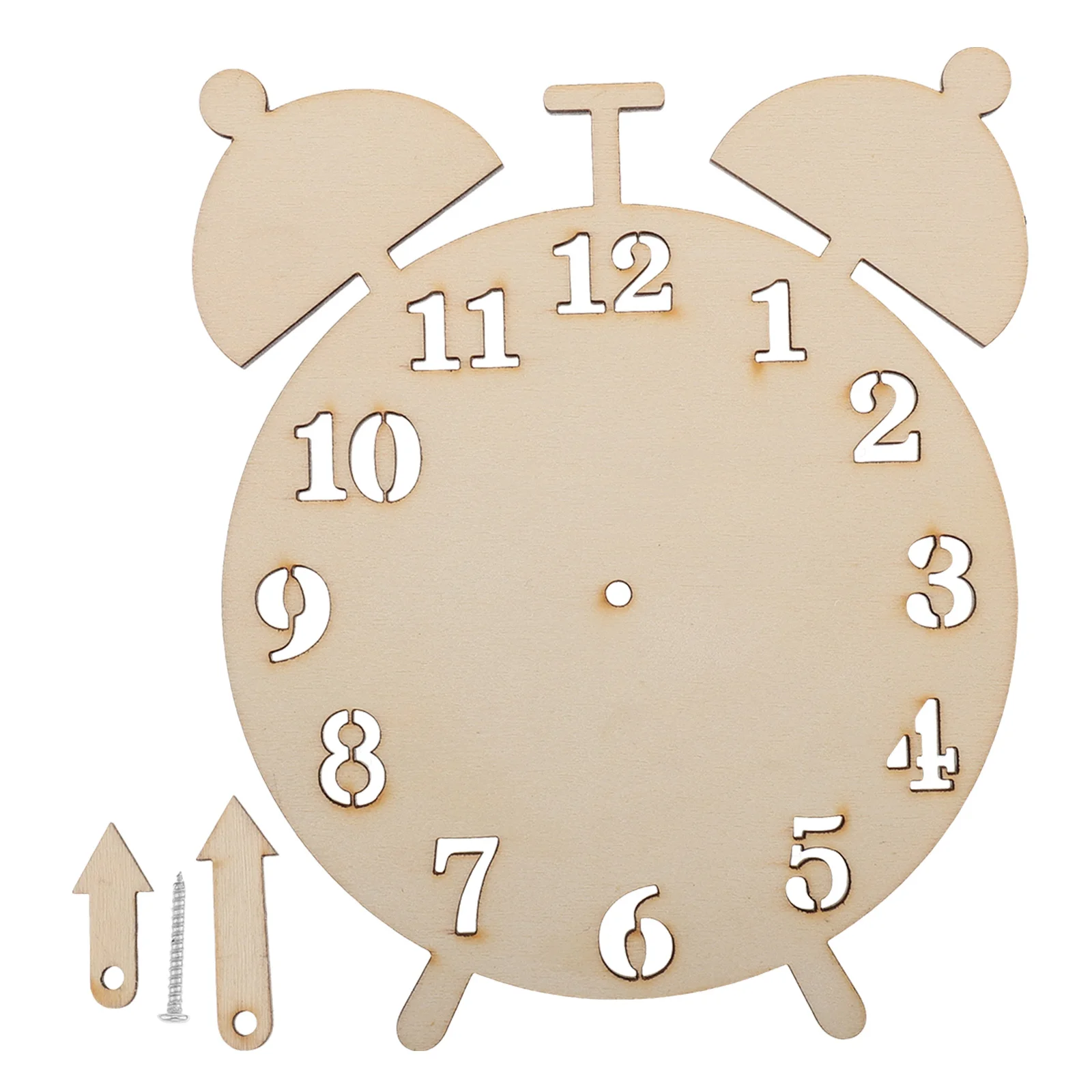 HAPINARY 수학 학습용 나무 시계 키트 퍼즐 매끄러운 공예 세트 유아 교육용 장난감 창의적인 교체용 바쁜 보드