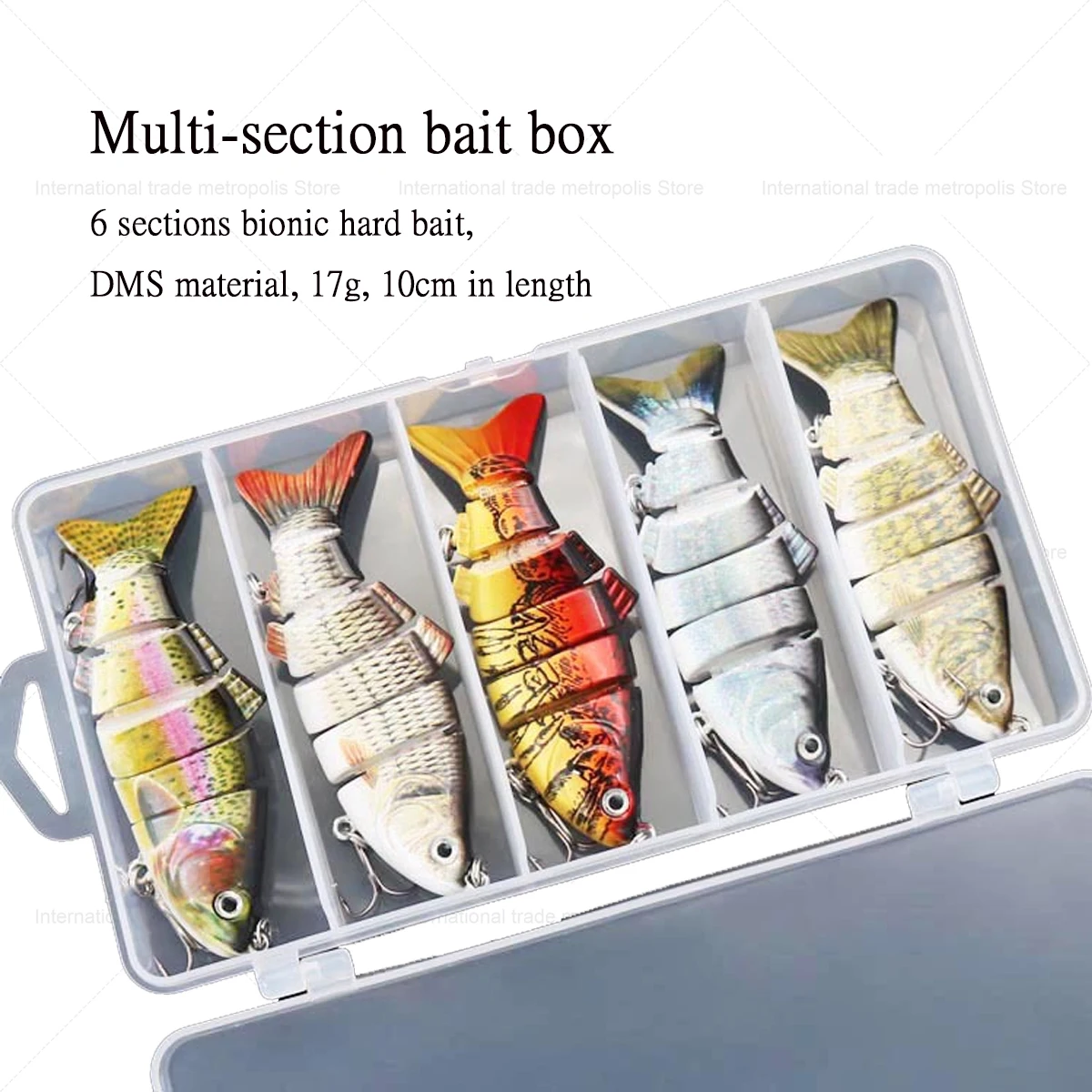 

Fishing Lures Jig vibration Wobblers Multisection Hard Bait Artificial Lure Bait spinner Crankbait Jig Perch Carp Fishing Tackle