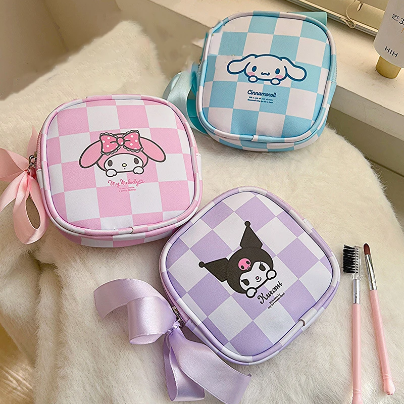 Exquisite Girl Cartoon Portable Tampon Storage Bag Mini Cute Cinnamoroll Kuromi Multifunctional Waterproof Makeup Storage Bag