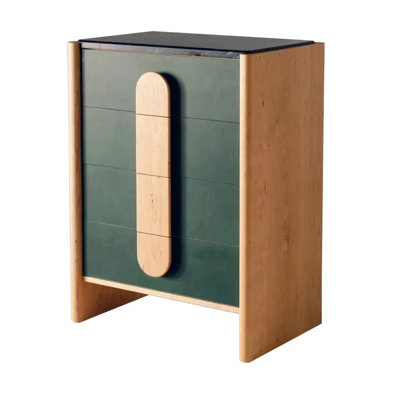 

Modern light luxury solid wood cabinet chest cabinet