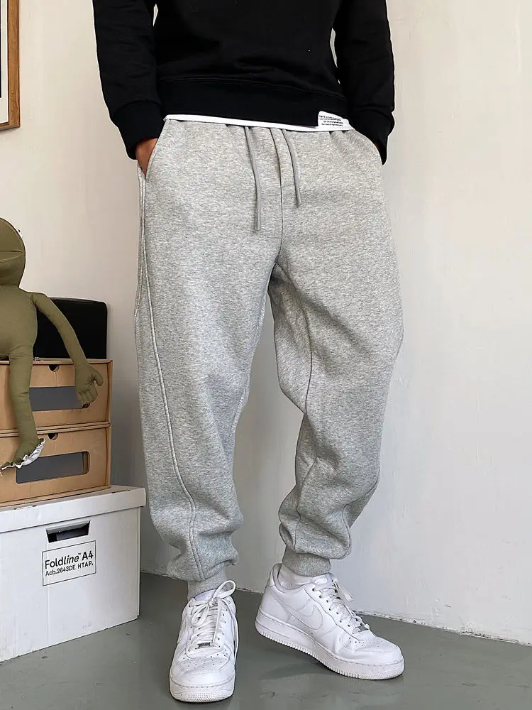 

Мужские большие размеры 300 Pou, весна-осень 2024, новинка Sle, американский модный бренд, простые спортивные спортивные штаны с манжетами, повседневные длинные брюки