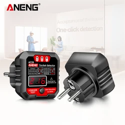 ANENG AC28 Test Power Socket Circuit Breaker Finders Digital Display LCD US /EU Plug for Testing Power Socket / Leakage Switches