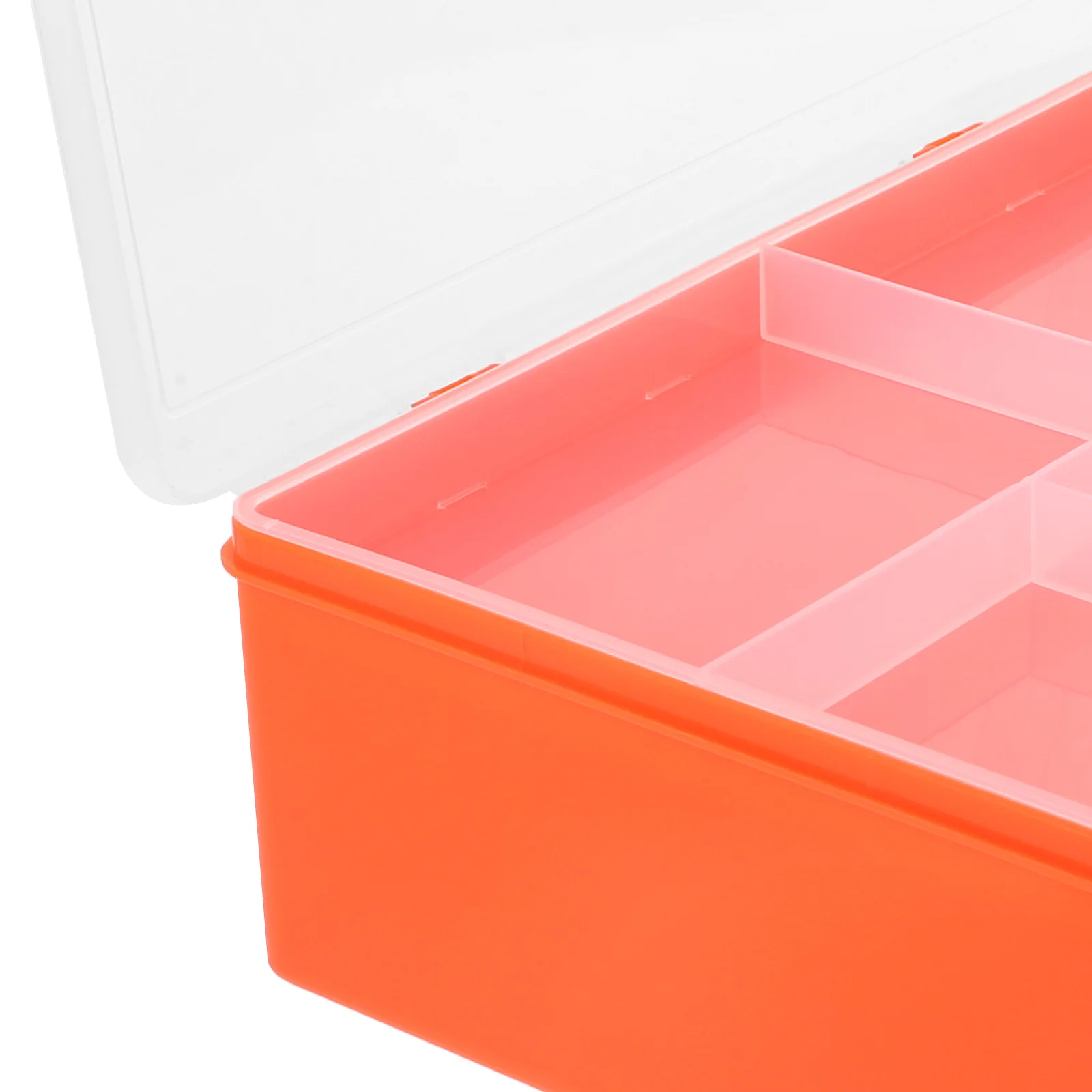 

Rectangle Parts Organizer Box Plastic Storage Container Jewelry Organizer Durable Compact Lightweight Craft Supplies