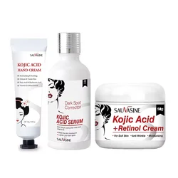 Kojic Acid Face Serum Cream Lightener Dark Spots Corrector Moisturizing Whitening Niacinamide Essence Firming Skin Care Korea