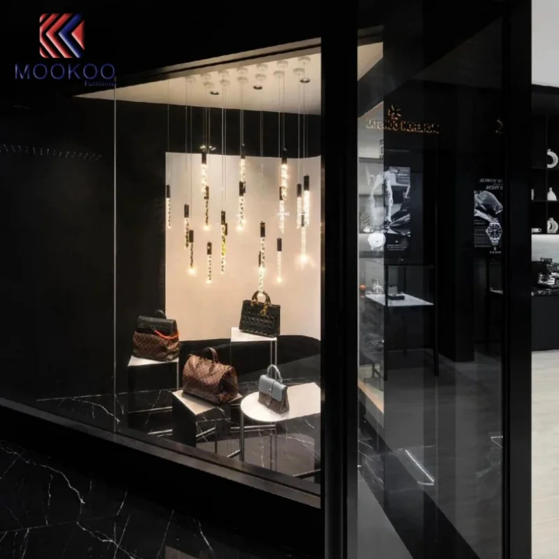 custom.Luxury Bags Shop Display Shelf Wallet Display Cabinet Shopping Mall