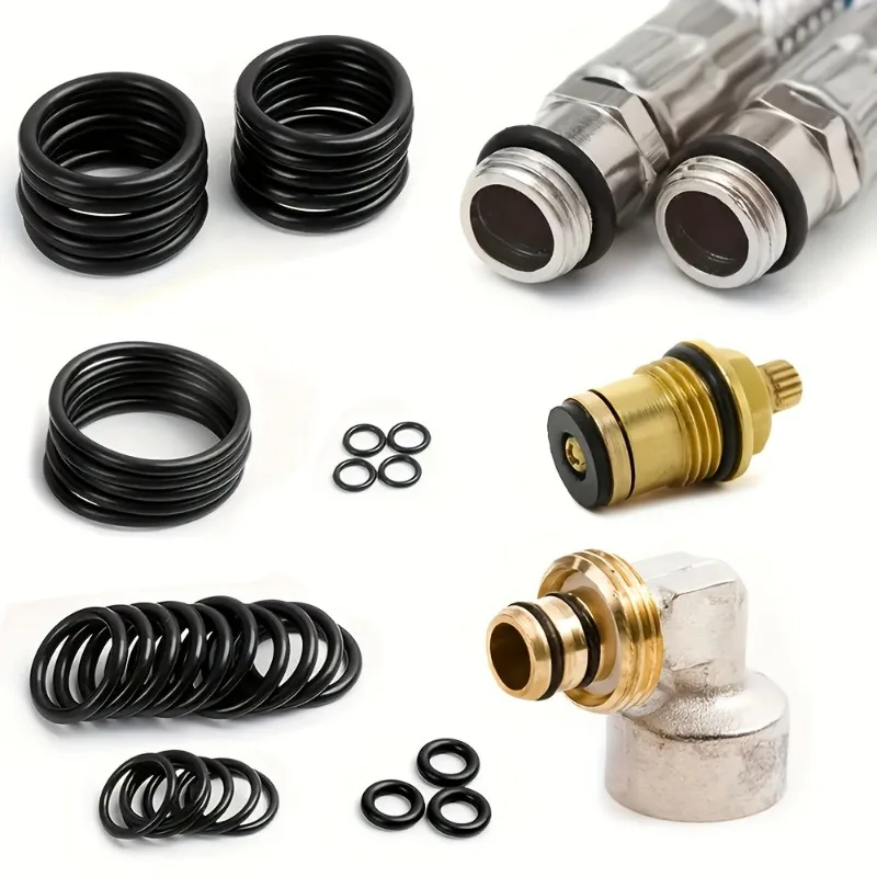 Rubber O Ring Set Gaskets Seal Nitrile Rubber Bands High Pressure O-Rings Repair Kit Sealing Elastic Band O Rubber Ring Set