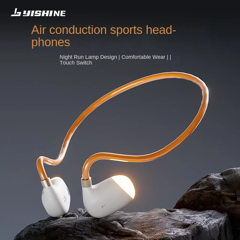 

Bluetooth Wireless Headset Active Noise Canceling Night Running Neckband Sport Open Bluetooth Earphones With Breathing Lamp