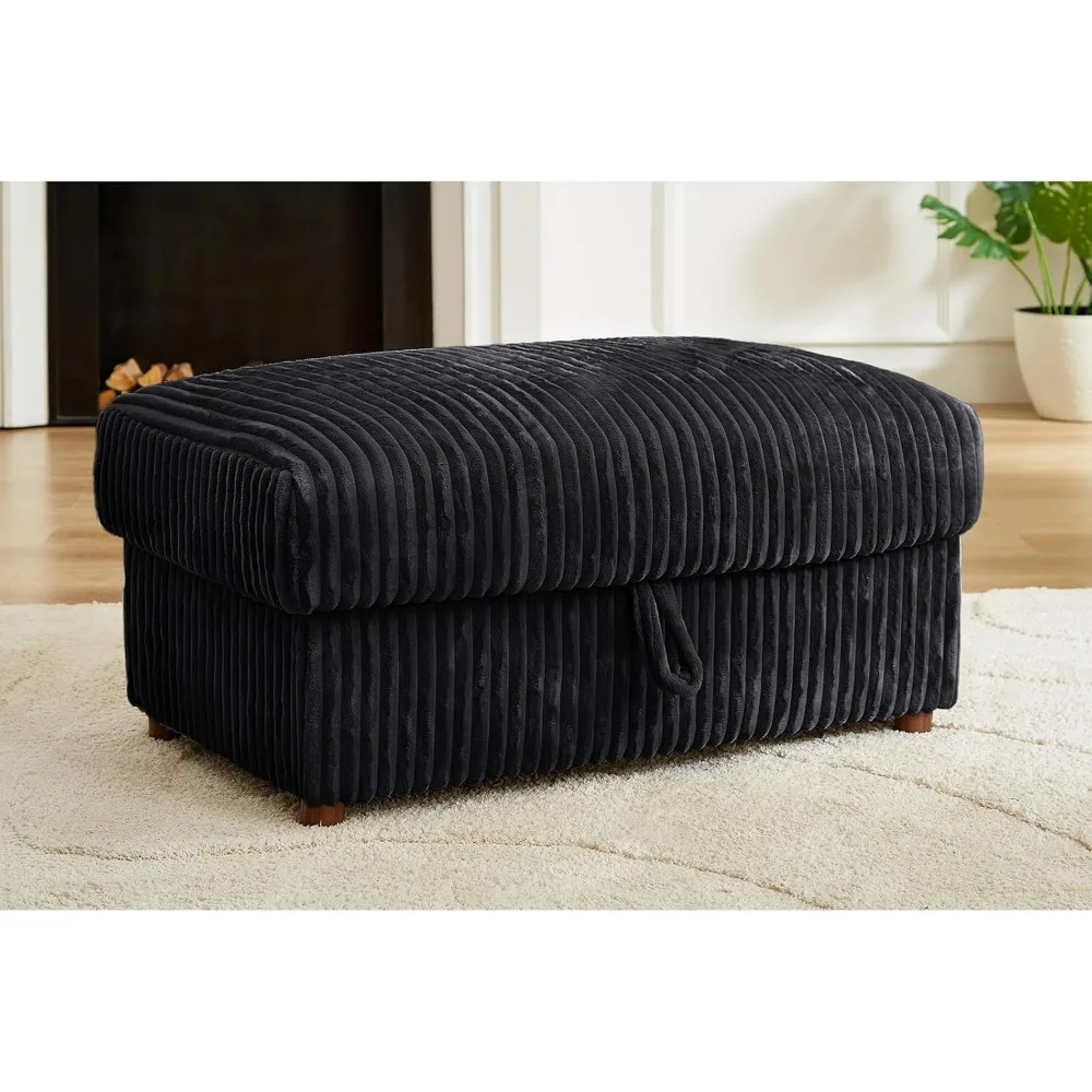 

Storage Ottoman Module for Modular Sofa Couch,Corduroy Customizable Chaise Single/Double Seater