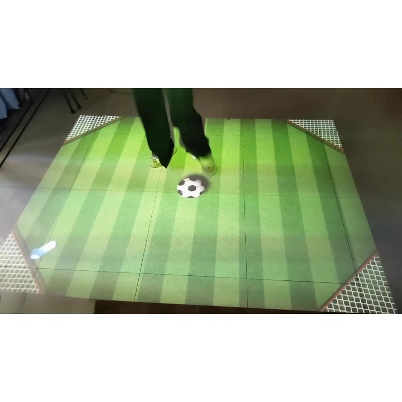 Intelligent Indoor Training Equipment Virtual Football Training Field Kid Sports Interactive Kickball Projection Floor Wall Game