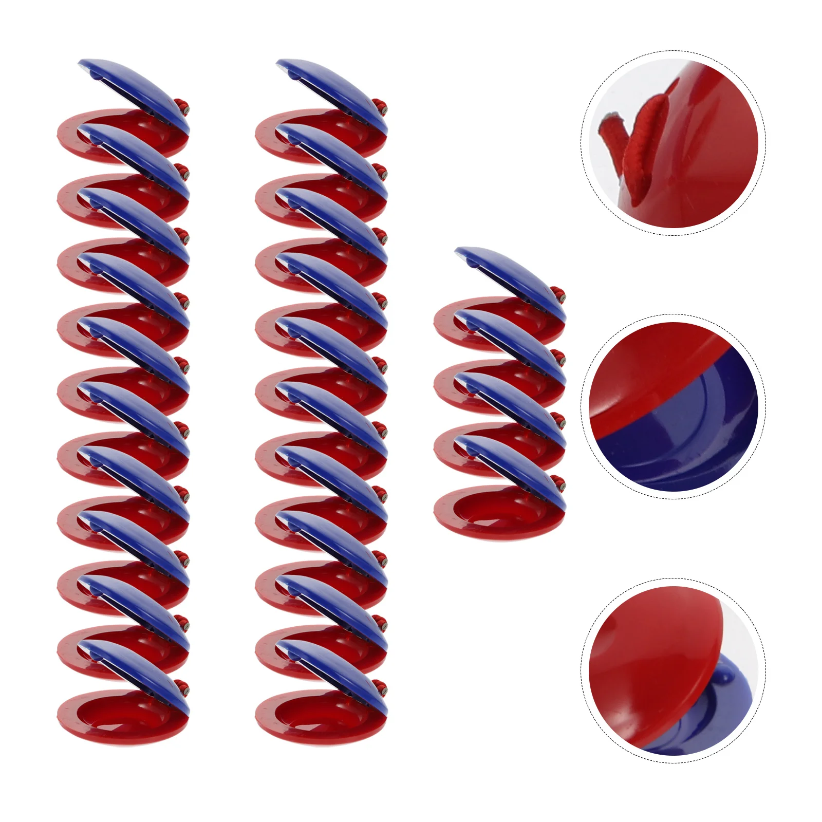 

24pcs Colorful Castanets s Educational Percussion Rhythm Musical Instruments For Preschool Brain Hand Coordination