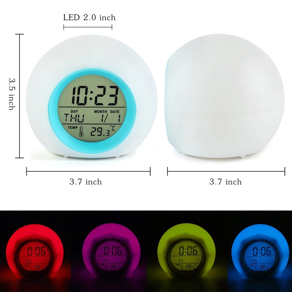 

Perpetual Calendar Alarm Clock Clocks for Kids Digital Smart Electronic Travel
