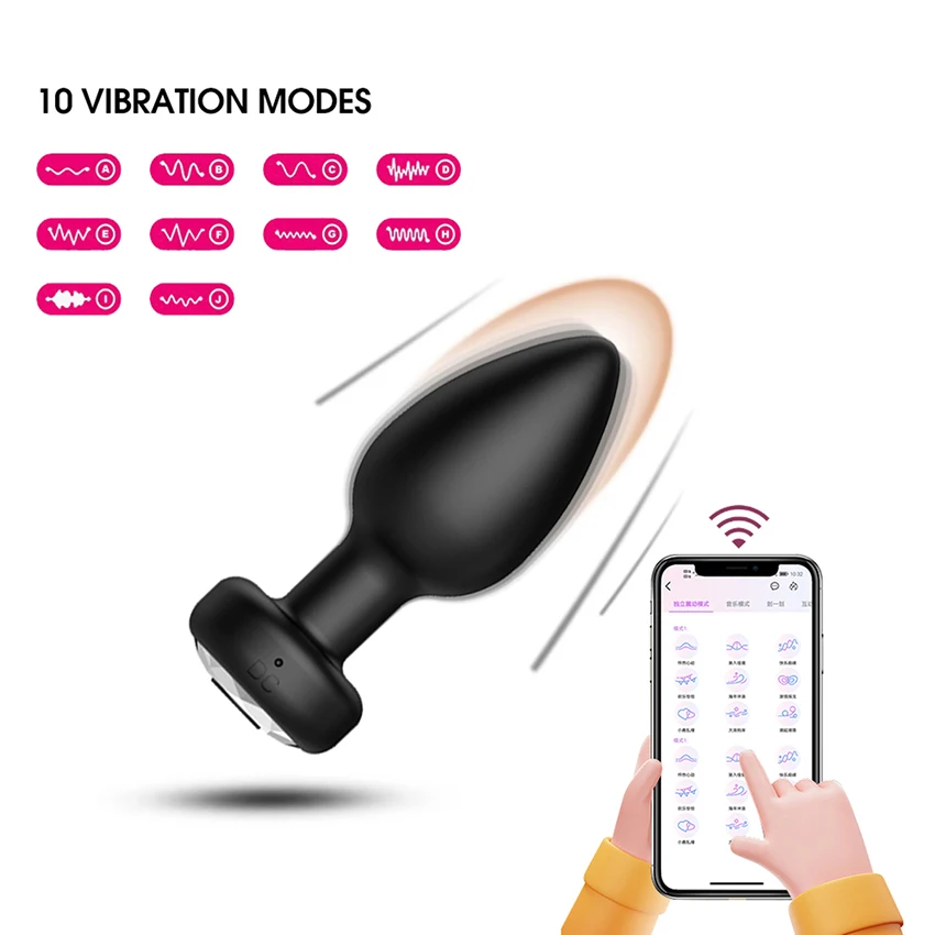 APP التحكم اللاسلكي الشرج هزاز بعقب المكونات الرجال جهاز تدليك للبروستاتا محفز الإناث الاستمناء الكبار الجنس لعب للنساء مثلي الجنس 18