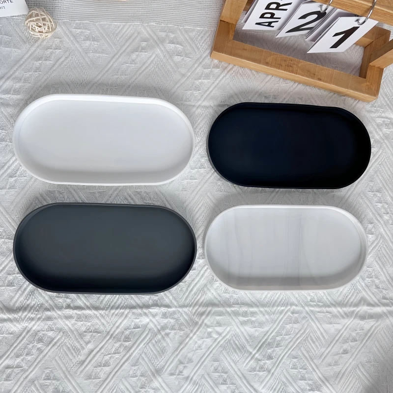 Multi-use Silicone Storage Tray for Bathroom Kitchen Living Room Dressing Table - Organizer for Keys Cosmetics Rings