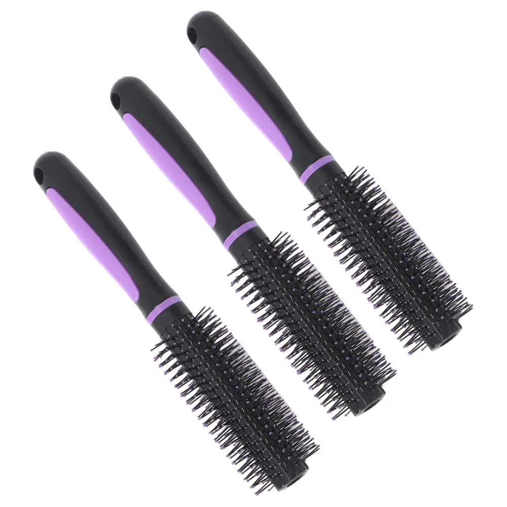 Slip Resistant Round Hair Brush 9 Row Comb Vent Brush Curling Roller Brush Durable Styling Roller Comb For Salon Use