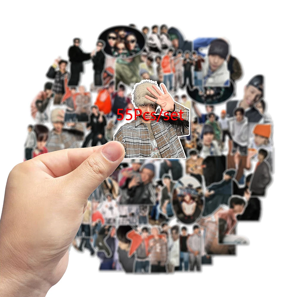 550Pcs Waterproof Cartoon Idol Stickers KPOP Collectible Decals Classic Stickers for Album Decor