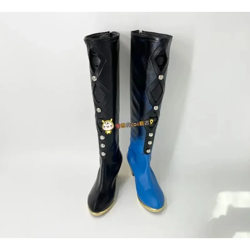 Pjsk Tenma tsukala game project Sekai cosplay props PU leather shoes Halloween carnival boots custom mader,7;k'2.s;9,