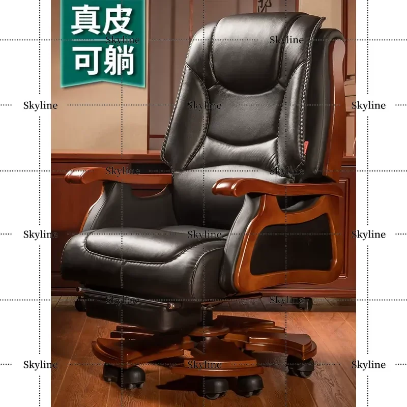 for Large Boss Chair Reclining Nap Electric Massage Upscale Luxury Business Office Leather Class Chair