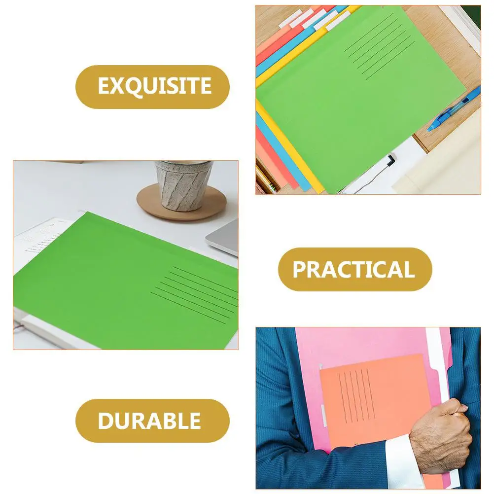 10 Pcs Hanging Labor Folder Folders for Filing Cabinet Frame File Bills Holder Drawer