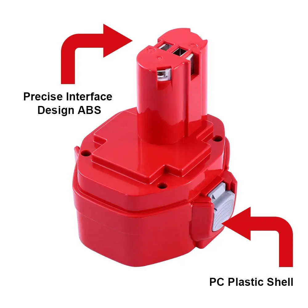 14.4V 3.5Ah/4.0Ah NI-MH Replacement Battery For Makita PA14 1422 1433 1420 192600-1 6281D 6280D 6337D Rechargeable Batterie