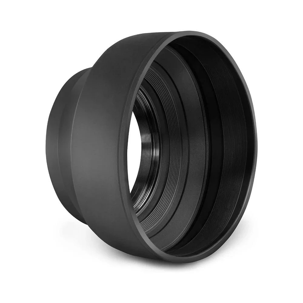 Collapsible Rubber Lens Hood 49/52/55/58/62/67/72/77MM for Canon Nikon Sony DSLR Camera Lens with Filter Thread