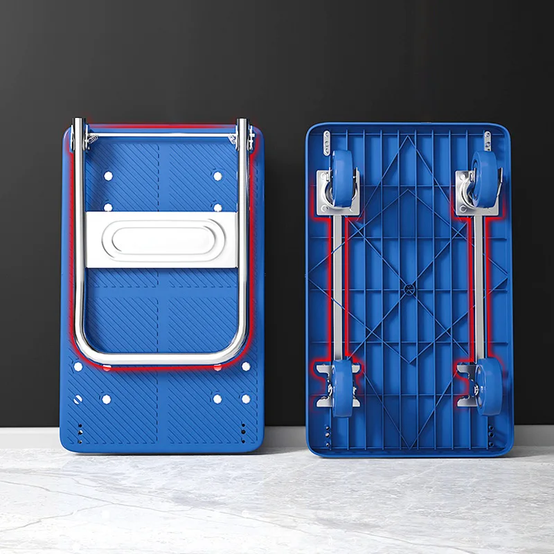 

Pull goods household hand-pulled truck, folding portable thickened trolley