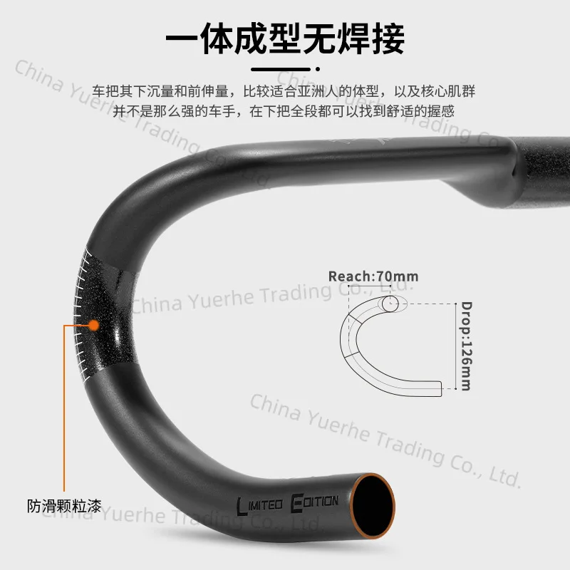 

Full carbon fiber road bicycle bend handle inner wiring handlebar pneumatic ultra-lightweight